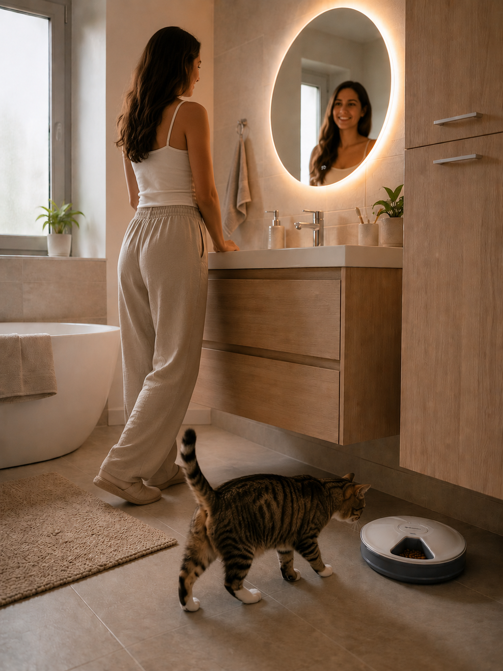 🐾 Distributeur Automatique de Croquettes Intelligent pour Chien et Chat